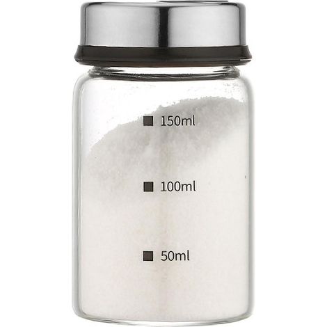 300-ml-Gewürzglas aus Glas mit 4 Löchern, Küchenstreuer, Chilipulverglas – 15 ml
