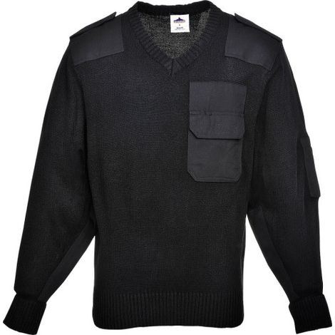 Jersey Nato deportivo corporativo, de hombreras con cierra B310 XXL Negro