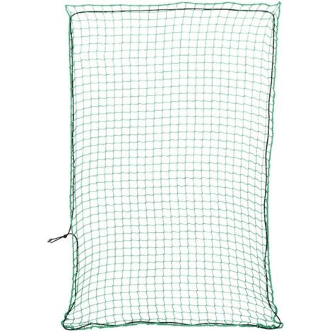 Filet pour remorque avec corde élastique vert 2,2x1,5 m PP (1/5)