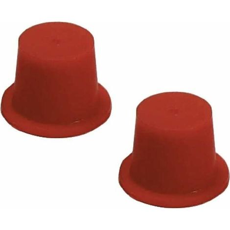 2x bouchon anti poussière hydraulique rouge 37,8mm - 41mm embout capuchon protection raccord à sertir tube (1/2)