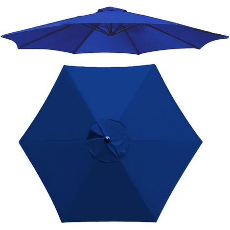CCYKXAHousse de rechange en tissu pour parapluie, anti-ultraviolets, imperméable, protection extérieure2 m de diamètre6 baleines, sans armature, avec auvent (1/5)