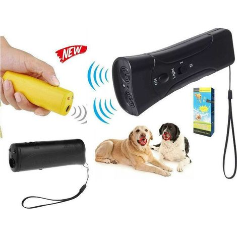 Pet Gentle Ultraschall-Hundetrainer mit LED-Lichtleiste gegen Bellen, tragbarer Ultraschall-Hundeabwehrtrainer gegen Bellen (1/5)