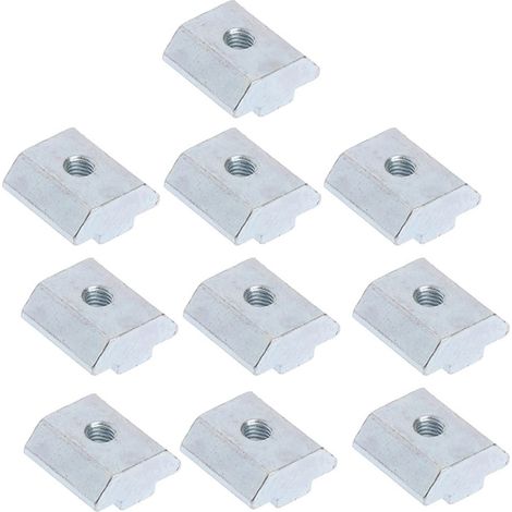 Écrous carrés à marteau coulissant en forme de T, M4/M4/M5/M6, 10 (1/5)