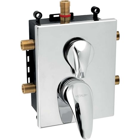 Novaservis Metalia 55 - Unterputz-Armatur für 3 Geräte, mit Körpereinbau, Chrom BOX55052RX,0