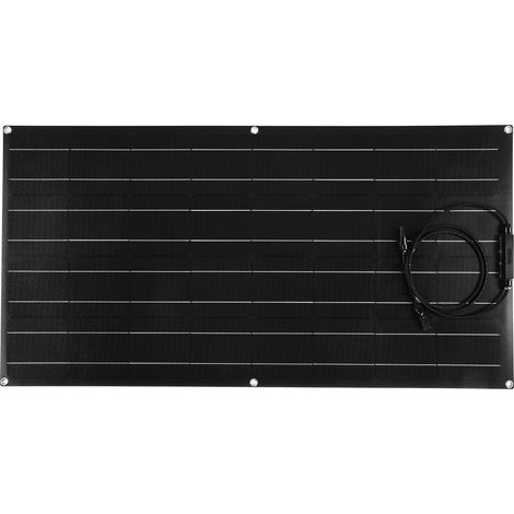 Panneau Solaire Flexible 100W 18V Monocristallin Pliable Chargeur Batterie pour Camping-Car Bateau Voiture Kit Rechargeable (1/5)