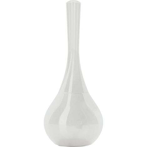 Gedy Adelaide Bianco, Misure e Peso: 40,3X16,5X16,5 CM & 0,685 kg, Realizzato in Ceramica, Finitura, Scopino per WC Design di R&S, 2 Anni di Garanzia, Unica (1/5)