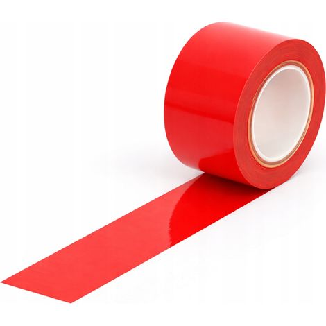 Nastro di segnalazione che delimita le linee, rosso, 48 mm/33 m (1/2)