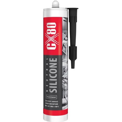 CX80 - silicone nero neutro 310 ml - sigillante per materiali e costruzioni