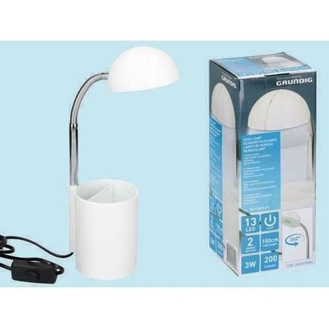 Grundig lampada da tavolo collo flessibile campana con rotazione a 360 g
