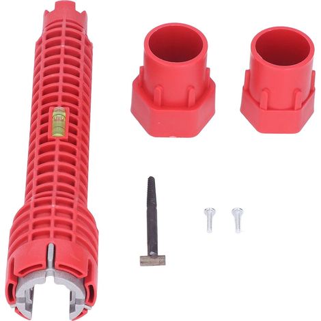 Kit di attrezzi per l'installazione di rubinetti, lavandini e tubi dell'acqua per cucina e bagno. (1/4)