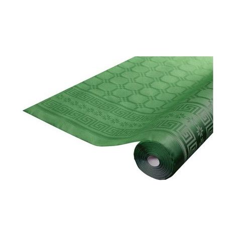 Nappe damassée - SMIFFY'S - 1.20m x 25m - Vert sapin - Écologique - 100% biodégradable (1/3)