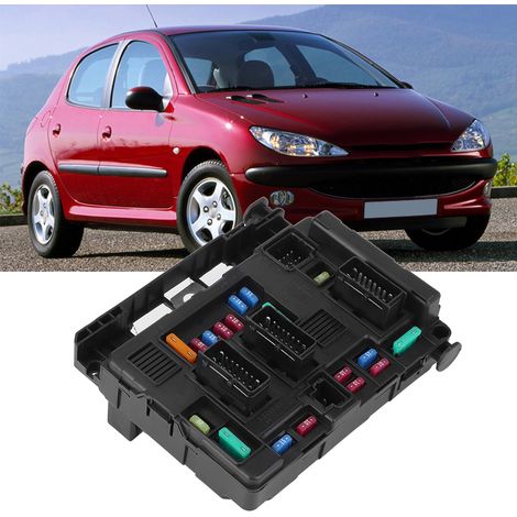 Boîte à fusibles de remplacement pour voiture 9650618280, compatible avec Peugeot 206, 207, C2, 307, Picasso et Senna. (1/5)