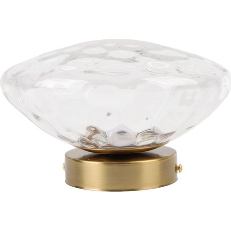 Applique murale moderne avec abat-jour en verre, lampe d'intérieur pour chambre, salon ou couloir, câblée, lumière chaude 3000K (1/5)