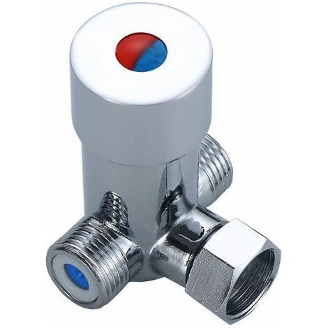 Conexiones termostáticas automáticas Grifo Válvula de agua fría y caliente G1/2 Válvula mezcladora (1/5)