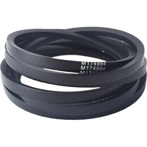 M174994 Courroie de tondeuse à gazon pour pont de 106,7 cm compatible avec X330 X350 X354 X370 Courroie d'entraînement en caoutchouc haute résistance à l'usure pour équipement électrique (1/5)