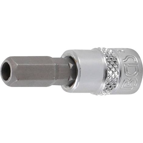 Douille à Embouts 1/4 - Empreinte Carré Femelle 6,3 mm, Six Pans Femelle D.7 mm - Précision et Robustesse - D-Work