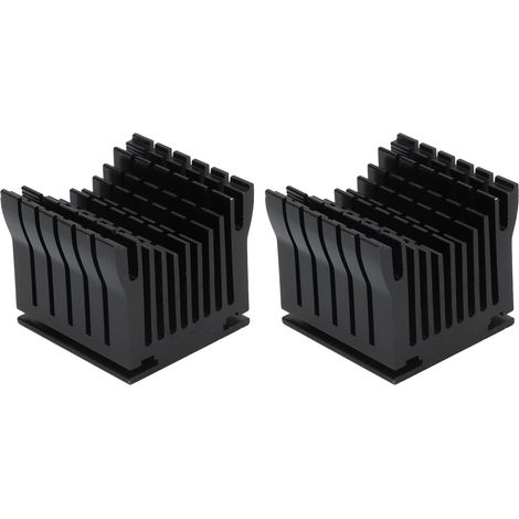 dissipateurs thermiques en aluminium pour carte mère d'imprimante 3D, chipset (pont nord/sud), refroidissement simple, noir (1/5)