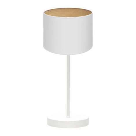 Lampada da tavolo Tania 1xe14 Bianco/bianco-legno chiaro 42x17x17 Cm (1/2)