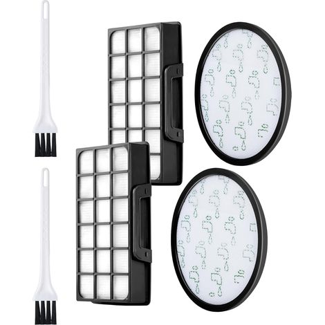 Filtre - Compatible Avec Aspirateur Cyclonique RO72xx - Filtration Haute Efficacite - Réutilisable Apres Lavage - ZR006001 - 2 Unites