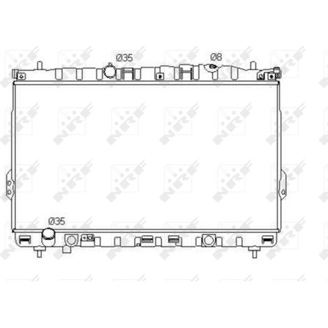 Radiateur, refroidissement du moteur NRF 53353 HYUNDAI 253103A000 253103A100