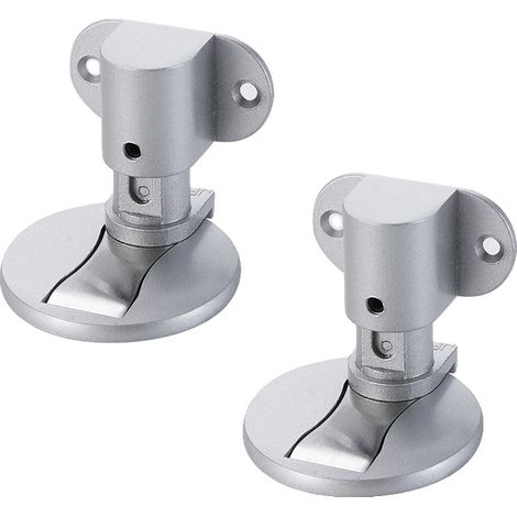 Tope de puerta ajustable, diseño magnético, color plata. (1/2)