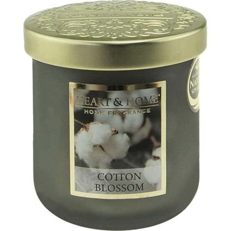 Jarre Bougie Heart and Home Fleurs de Coton (1/2)