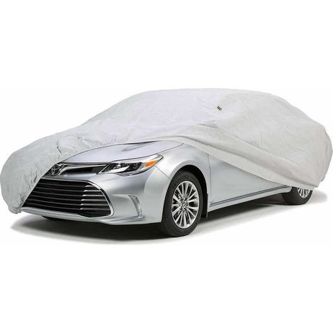 Telo Copriauto impermeabile 570x175x119 cm Taglia XXL in PVC Grigio (1/2)