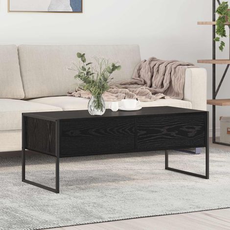 Couchtisch Schwarz Eichen-Optik 100 x 46 x 40 cm Holzwerkstoff