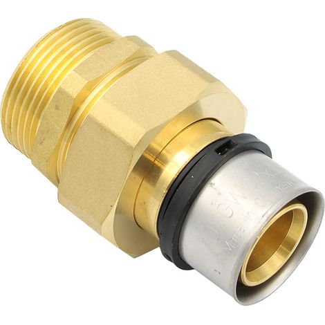 Pipetec Pressfitting Verschraubung 32x3 mm 1 1/4 Zoll AG TH Kontur (1/5)
