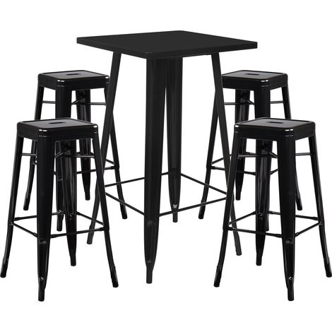 Set tavolo alto Lix e 4 sgabelli alti SKLUM (1/5)