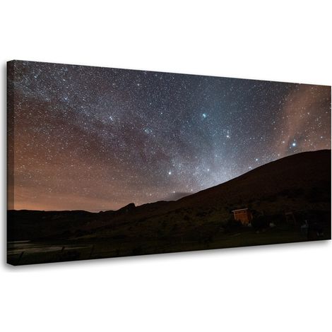 Leinwanddruck Weltraum Sternenhimmel 80x40