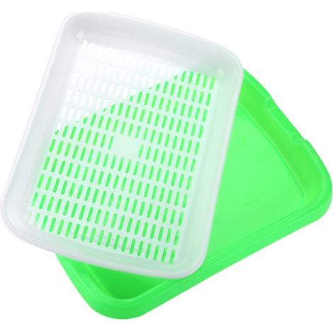 Panier hydroponique durable, plateau de pépinière, pot de semis, boîte de culture verte pour fleurs et légumes (1/5)