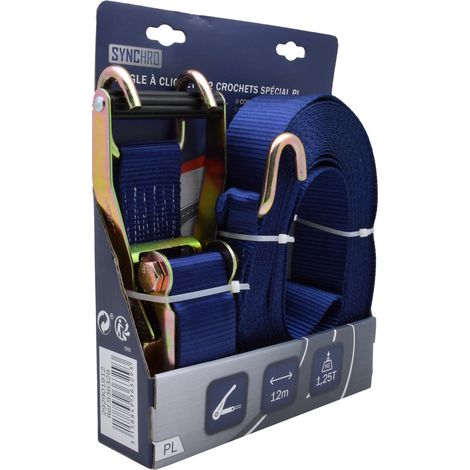 Sangle a cliquet avec crochets 12m - Special PL (1/2)