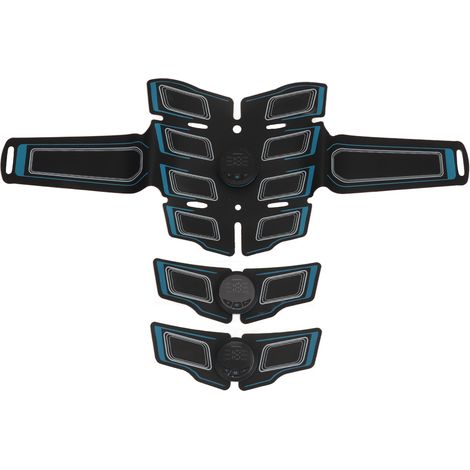 Ceinture abdominale de musculation avec 3 unités principales, 6 modes, 15 niveaux d'intensité réglables, stimulateur abdominal portable pour salle de sport à domicile (1/5)