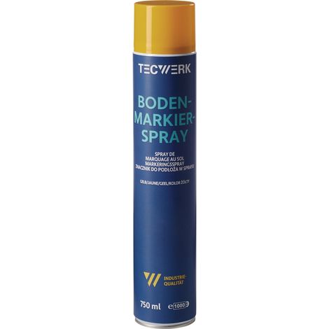 Bombe de marquage au sol 750ml jaune TECWERK (1/2)