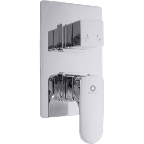Mitigeur de douche encastrable avec inverseur YUKON laiton chromé (1/2)