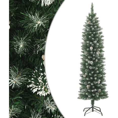 Künstlicher Weihnachtsbaum mit Ständer Schlank 150 cm PVC