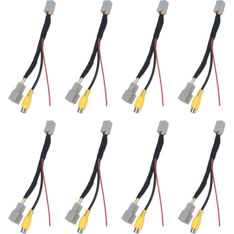 Adaptador de cable convertidor de cámara de visión trasera RCA para 8 cámaras de coche Mitsubishi Outlander ASX GF GG ZJ (1/5)