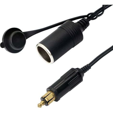 Enchufe DIN Hella Powerlet para encendedor de cigarrillos 18AWG, enchufe macho europeo DIN, adaptador de enchufe para encendedor de cigarrillos (45 cm) (1/3)
