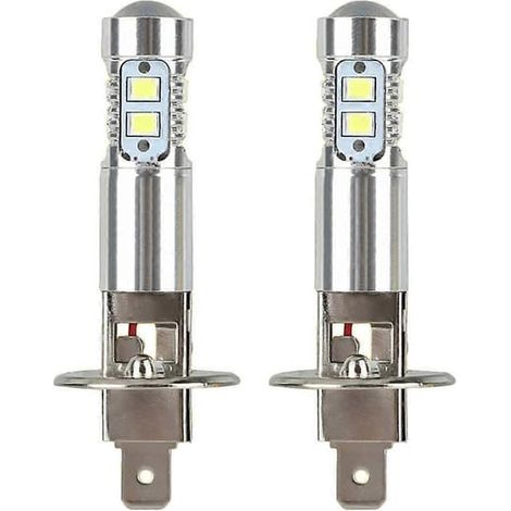 Kit de conversion d'ampoules, lot de 2 unités, 100 W, 6000 K, couleur blanche, pour feux antibrouillard.-AquaForge (1/5)