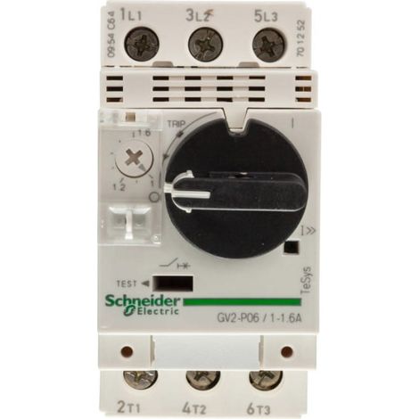 TeSys Deca Motorschutzschalter 3P 0,55kW 1-1,6A GV2P06