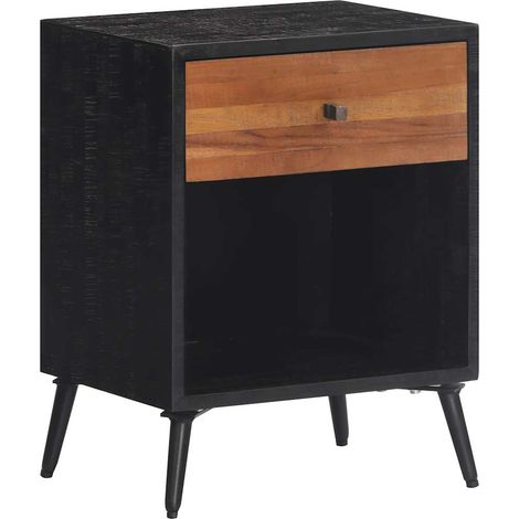 Nachttisch 40x30x50 cm Massivholz Teak