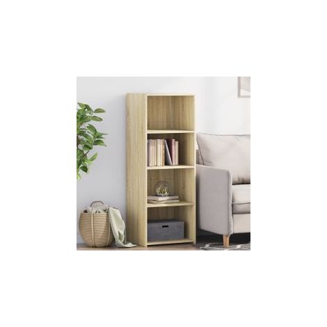 Buffet haut chêne sonoma 45x41x124 bois d'ingénierie (1/5)