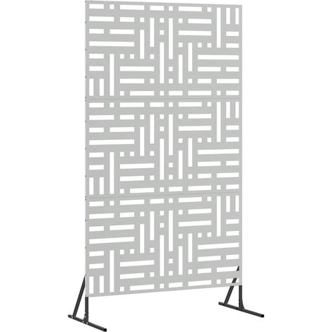 Maison Exclusive - Sichtschutz Grau 100 x 50 x 180 cm Stahl