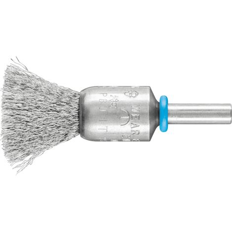 PFERD TOOLS INOX-TOTAL Pinselbürste ungezopft PBUIT Ø15 mm Schaft-Ø6 mm Edelstahl-Draht-Ø0,15 10 Stk (1/4)