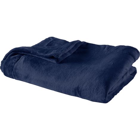 Plaid Polaire Extra Doux Coloris Bleu - 130/170 - DODO