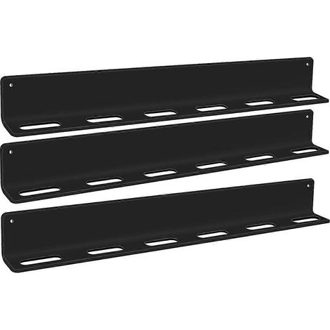 Porte-lunettes mural en acrylique transparent avec 6 compartiments pour ranger les lunettes, couleur noire. (1/5)