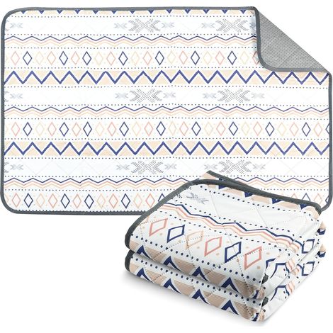 Réutilisables 70x100cm, 2 Pièces Tapis Absorbant Chien, Tapis pour Chiots avec Fond Antidérapant, Convient aux Chiens, Chats, Cochons d'Inde et Lapins, Violet (1/5)