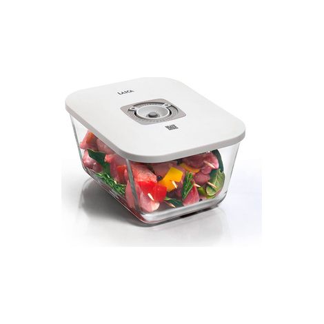 1 CONTENEDOR DE 2,7 LITROS DE CRISTAL  HORNO/MICRO/LAVAVAJILLAS/ FRIGO/CONGELADOR CONECTOR A MÁQUINA DE VACÍO INCLUIDO BLANCO