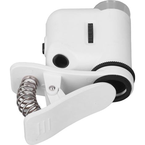 Mini loupe 55X avec clip, loupe de poche portable avec lumière LED pour l'expertise de bijoux et la réparation de montres (1/5)